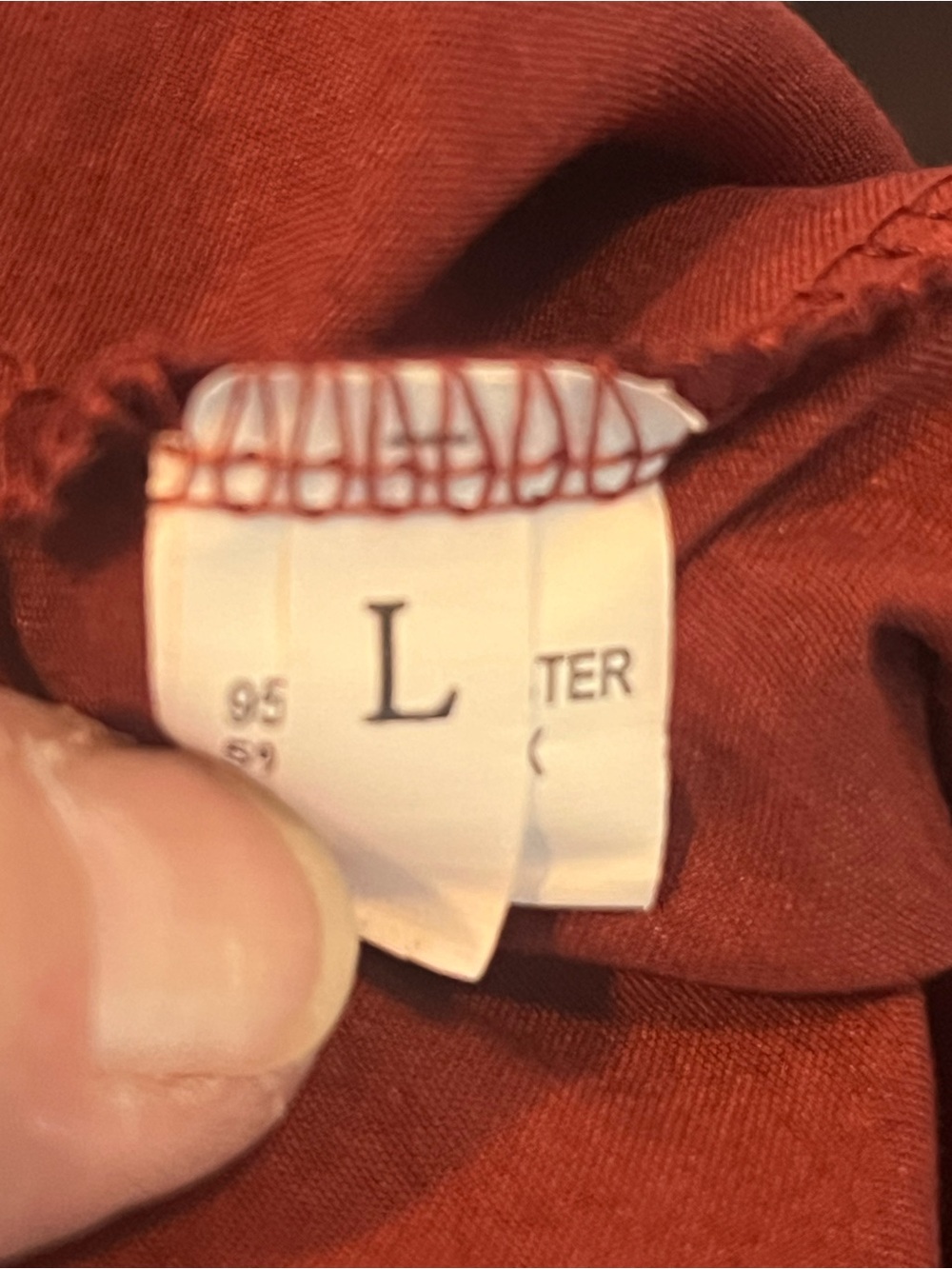 Women's Rust Red Relaxed Jogger Pants - Picture 4 of 6